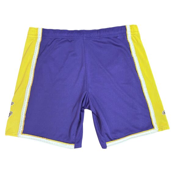 Adidas NBA Los Angeles Lakers Purple Gold Athletic Shorts XXL - Picture 4 of 8